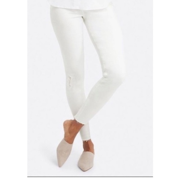Spanx distressed white skinny jeans - Picture 3 of 12